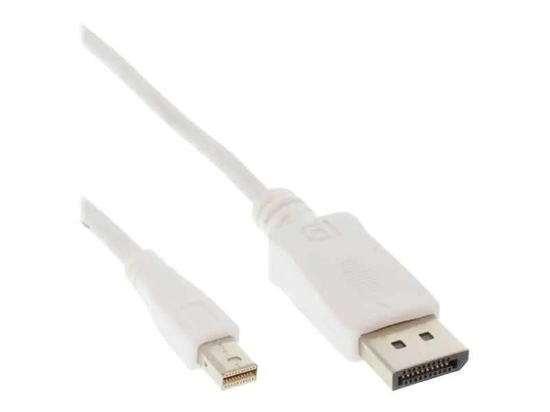 InLine - DisplayPort-Kabel - DisplayPort (M) bis Mini DisplayPort (M) - 1 m - weiß