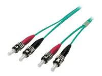 Good Connections - Patch-Kabel - ST multi-mode (M) bis ST multi-mode (M) - 5 m - Glasfaser - Duplex - 50/125 Mikrometer - OM4 - halogenfrei