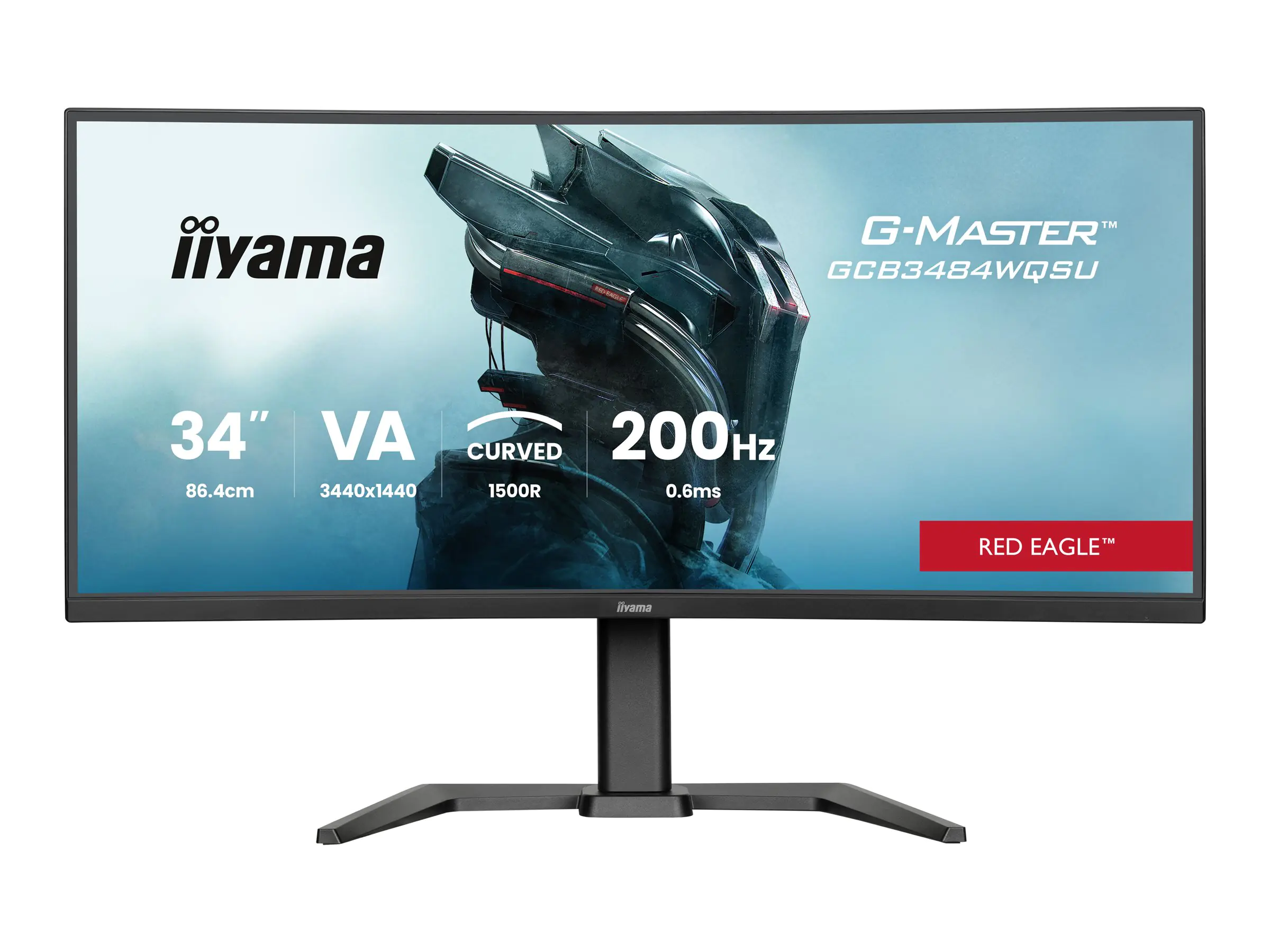 Iiyama G-MASTER Red Eagle GCB3484WQSU-B2 - LED-Monitor - Gaming - gebogen - 86.4 cm (34")