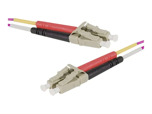 exertis Connect - Patch-Kabel - LC/UPC Multi-Modus (M) zu LC/UPC Multi-Modus (M) - 10 m - 2 mm - Glasfaser - Duplex - 50/125 Mikrometer - OM4 - halogenfrei - erika