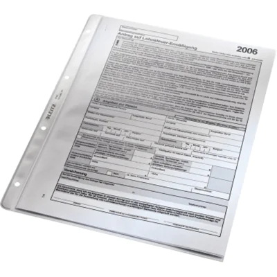 Leitz Prospekthülle DIN A4 0,13mm oben offen Polypropylen transparent 100 St./Pack.
