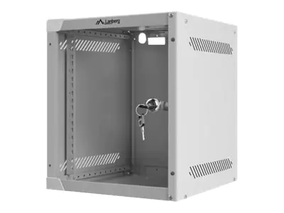 Lanberg Schrank Netzwerkschrank - geeignet für Wandmontage - Grau, RAL 7035 - 6U - 25.4 cm (10") WF10-2306-10S