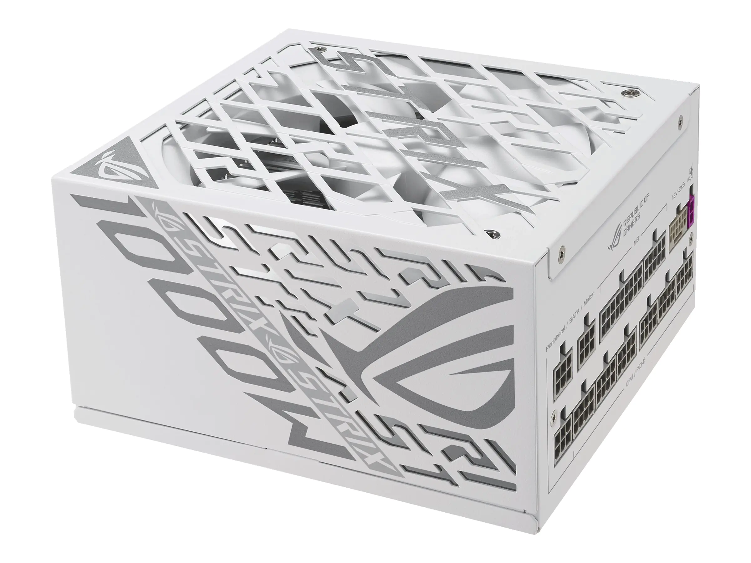 ASUS ROG Strix - White Edition - Netzteil (intern) - ATX12V 3.1 - 80 PLUS Platinum - Wechselstrom 100-240 V - 1000 Watt - aktive PFC - weiß