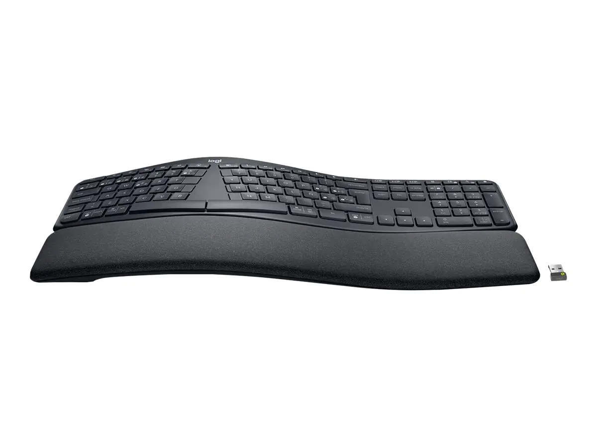 Logitech ERGO K860 Split Keyboard for Business - Tastatur - kabellos - Bluetooth LE - QWERTY - Spanisch - Europa - Graphite