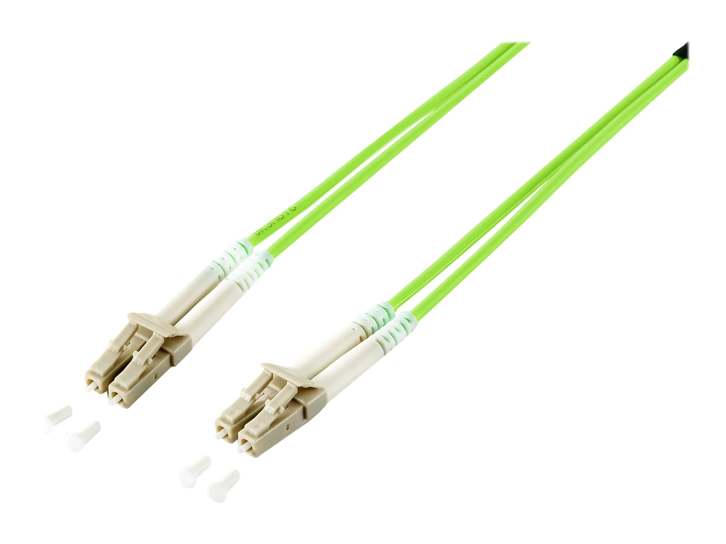 equip - Patch-Kabel - LC Multi-Mode (M) zu LC Multi-Mode (M) - 1 m - 2 mm - Glasfaser - Duplex - 50/125 Mikrometer - OM5 - halogenfrei - hellgrün