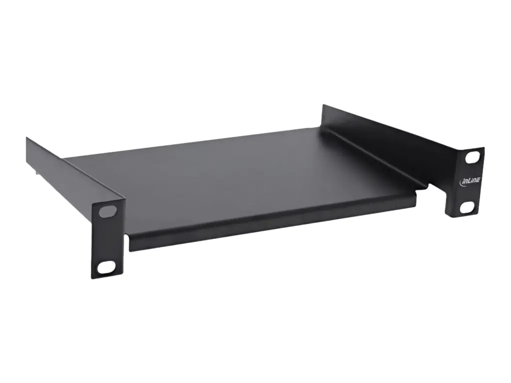 InLine - Rack - Regal - Schwarz, RAL 9005 - 1U - 25.4 cm (10")
