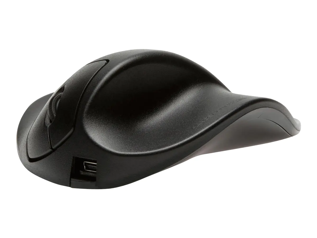 Bakker Elkhuizen Hippus Medium - Maus - Für Rechtshänder - 2 Tasten - kabelgebunden - USB - Schwarz