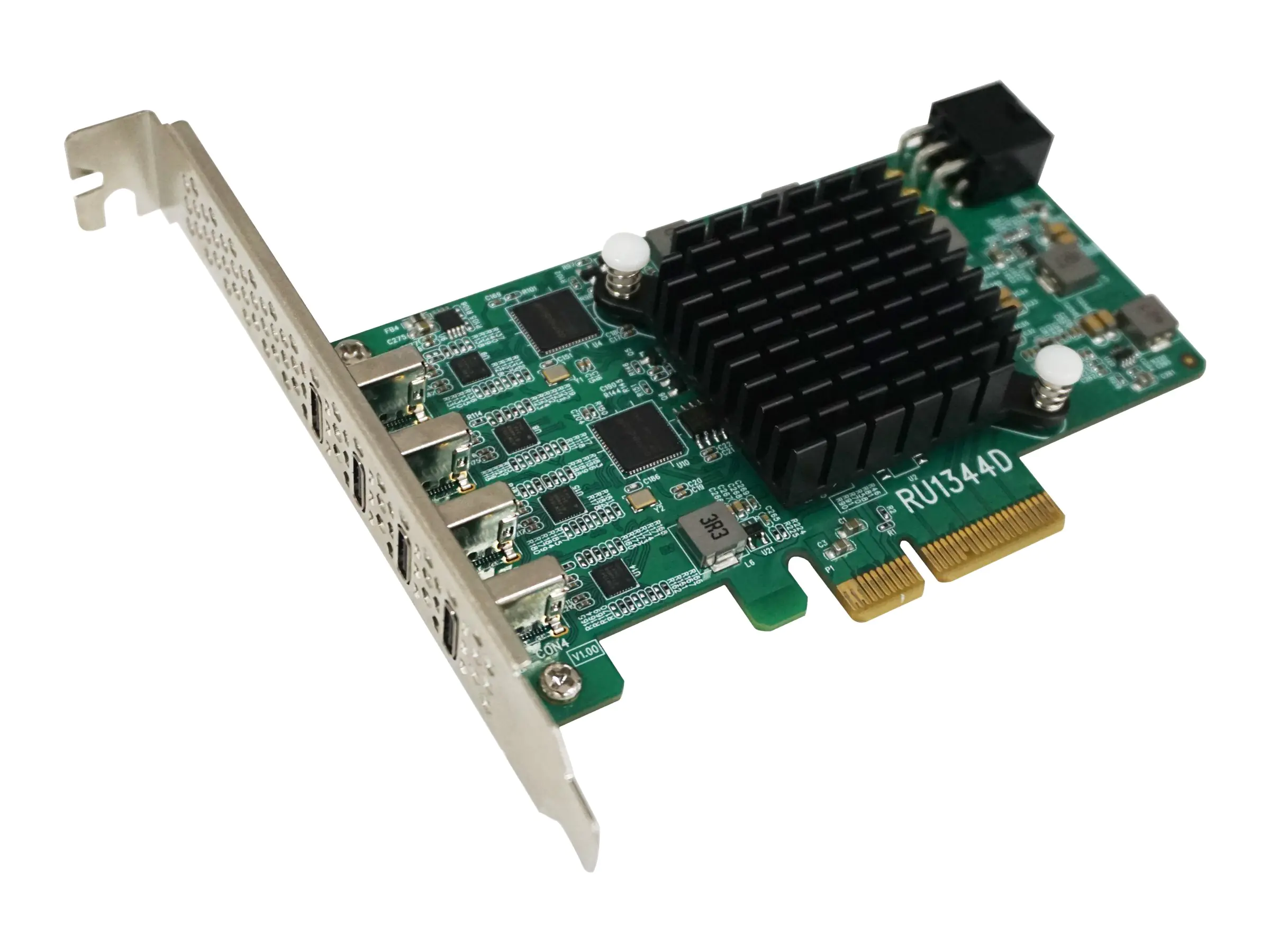 HighPoint RocketU 1344D - USB-Adapter - PCIe 3.0 x4 Low-Profile - USB-C 3.2 Gen 2 x 4
