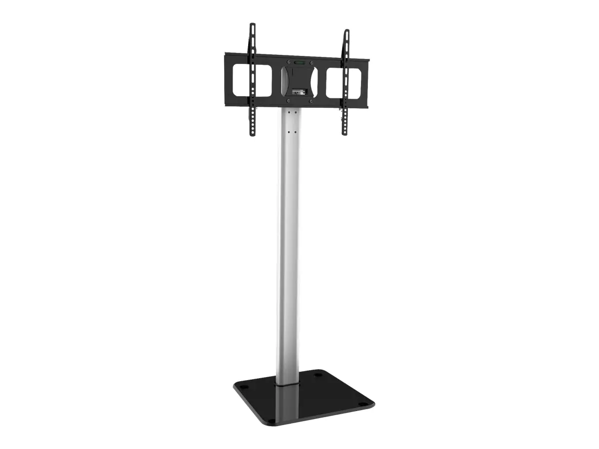 Techly Floor Support - Aufstellung - für LCD-Display - Aluminium - Schwarz, Silber - Bildschirmgröße: 81.3-177.8 cm (32"-70") ICA-TR11