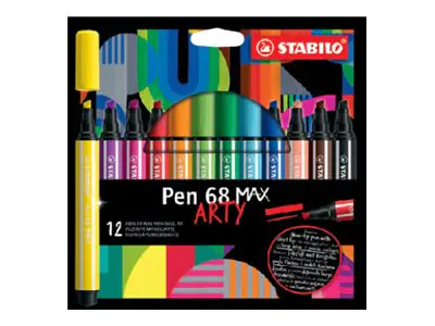 STABILO Pen 68 MAX - Filzstift - gemischte Farben 768/12-21