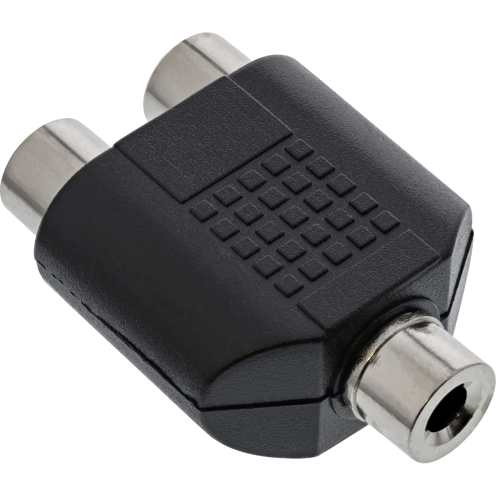 InLine - Audio-Adapter - RCA x 2 weiblich zu Mono Mini-Stecker weiblich - Schwarz