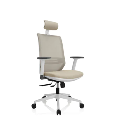 hjh OFFICE Bürodrehstuhl PROFONDO PRO W 45-55cm Synchronmechanik Rolle universell (für Hart- und Teppichböden) Kunststoff beige