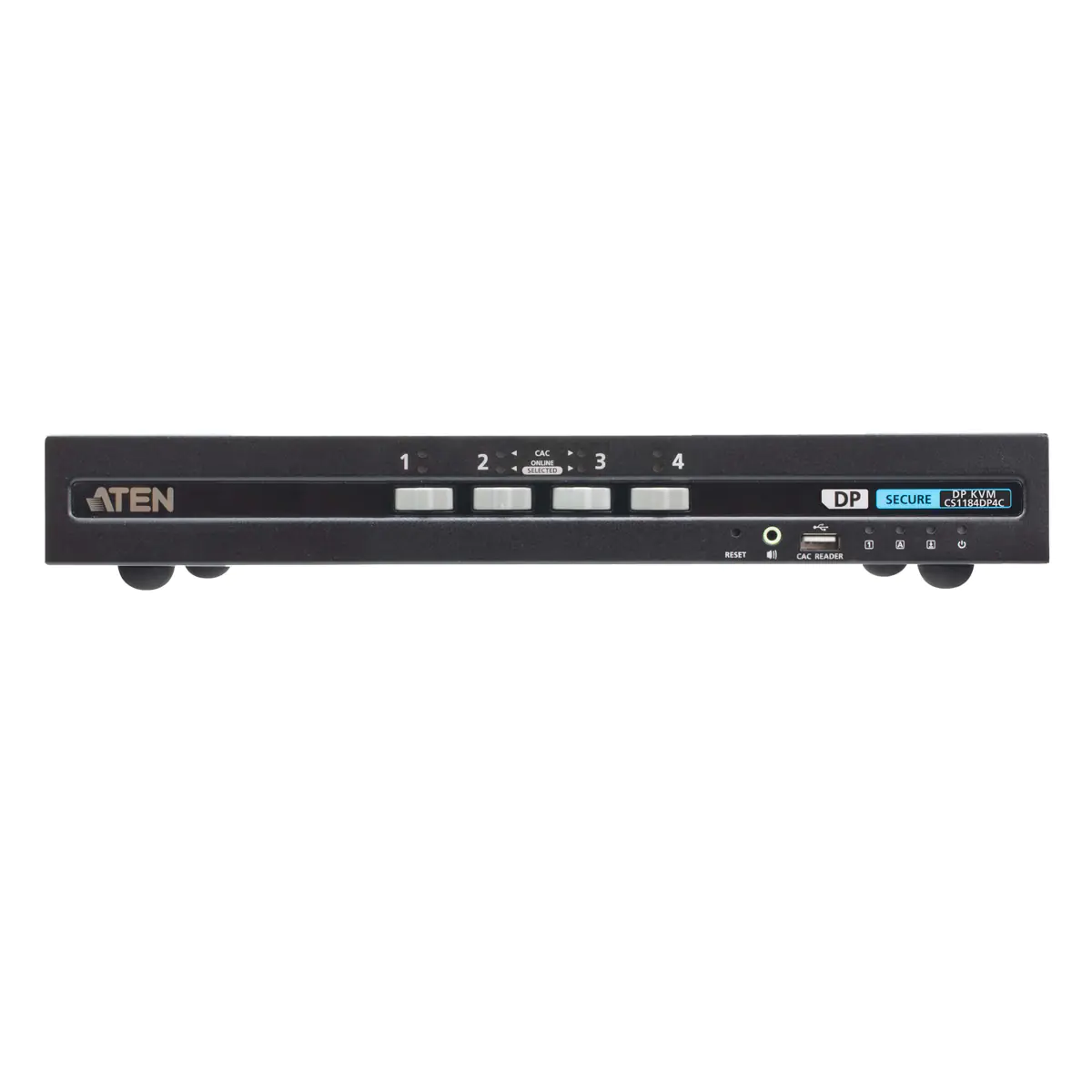 ATEN CS1184DP4C - KVM-/Audio-Switch - PSD PP v4.0 Compliant, Display Port, secure with CAC