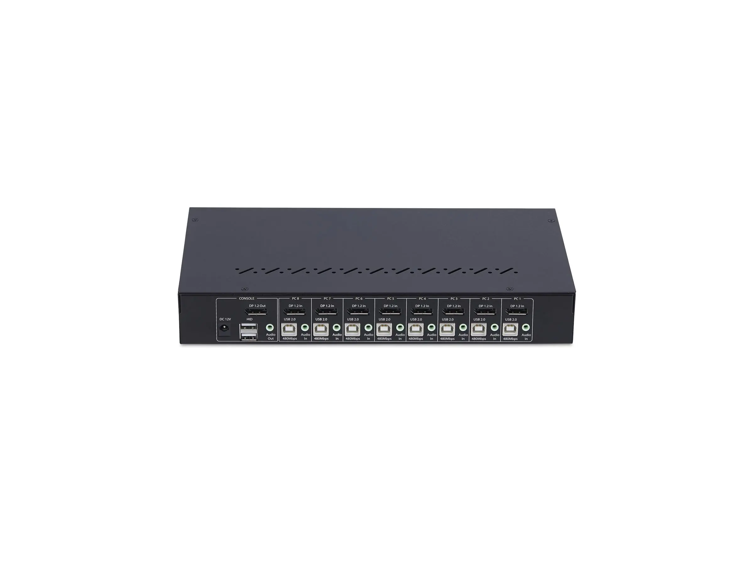 StarTech.com 8-Port DisplayPort KVM Switch w/1U Rack Mount Kit, 4K 60Hz