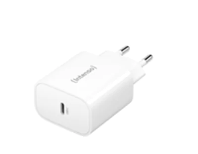 Intenso W20C - Netzteil - 20 Watt - 3 A - PD 3.0, QC 4.0, PD/PPS (24 pin USB-C) - weiß