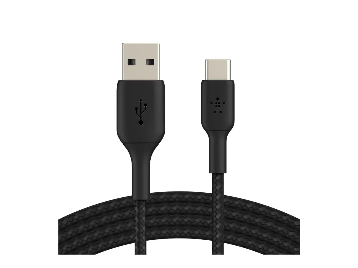 Belkin BoostCharge - USB-Kabel - 24 pin USB-C (M) zu USB (M) - 1 m - Schwarz