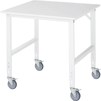 RAU Arbeitstisch Tom 1.000 x 910-1.230 x 1.000 mm (B x H x T) lichtgrau