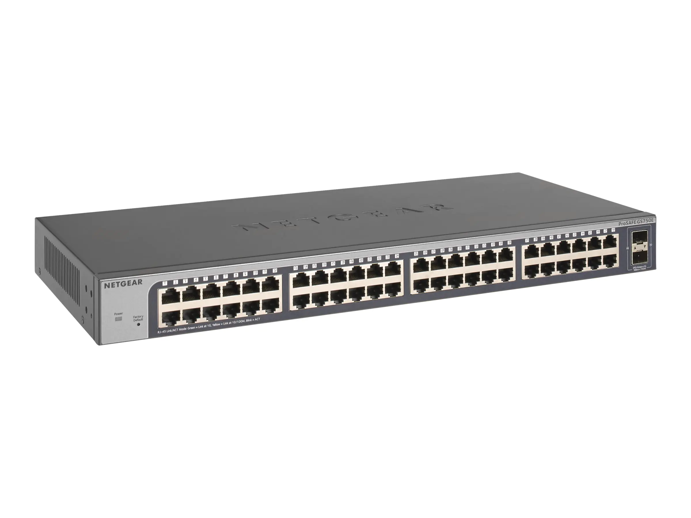 Netgear Plus GS750E - Switch - Smart - 48 x 10/100/1000 + 2 x Gigabit SFP