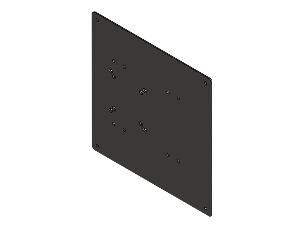 Hagor - Montagekomponente (VESA Adapterplatte) - Schwarz - Bildschirmgröße: 124-165 cm (49"-65")