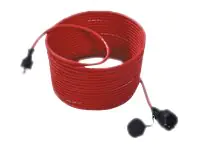 Bachmann H07RN-F3G - Spannungsversorgungs-Verlängerungskabel - Wechselstrom 250 V - 16 A - 50 m - Rot