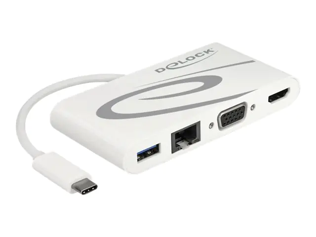Delock - Retail Pack - Dockingstation - USB-C 3.1 - VGA, HDMI - 1GbE