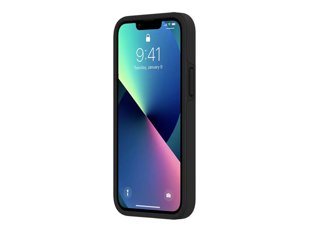 Incipio Duo - Hintere Abdeckung für Mobiltelefon - kompatibel mit MagSafe - recycelter Kunststoff - Schwarz - für Apple iPhone 13 mini