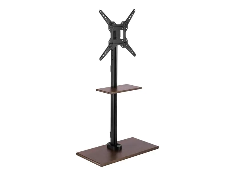Techly Aufstellung - für LCD TV - Kunststoff, MDF , Stahl - Schwarz - Bildschirmgröße: 58.4-139.7