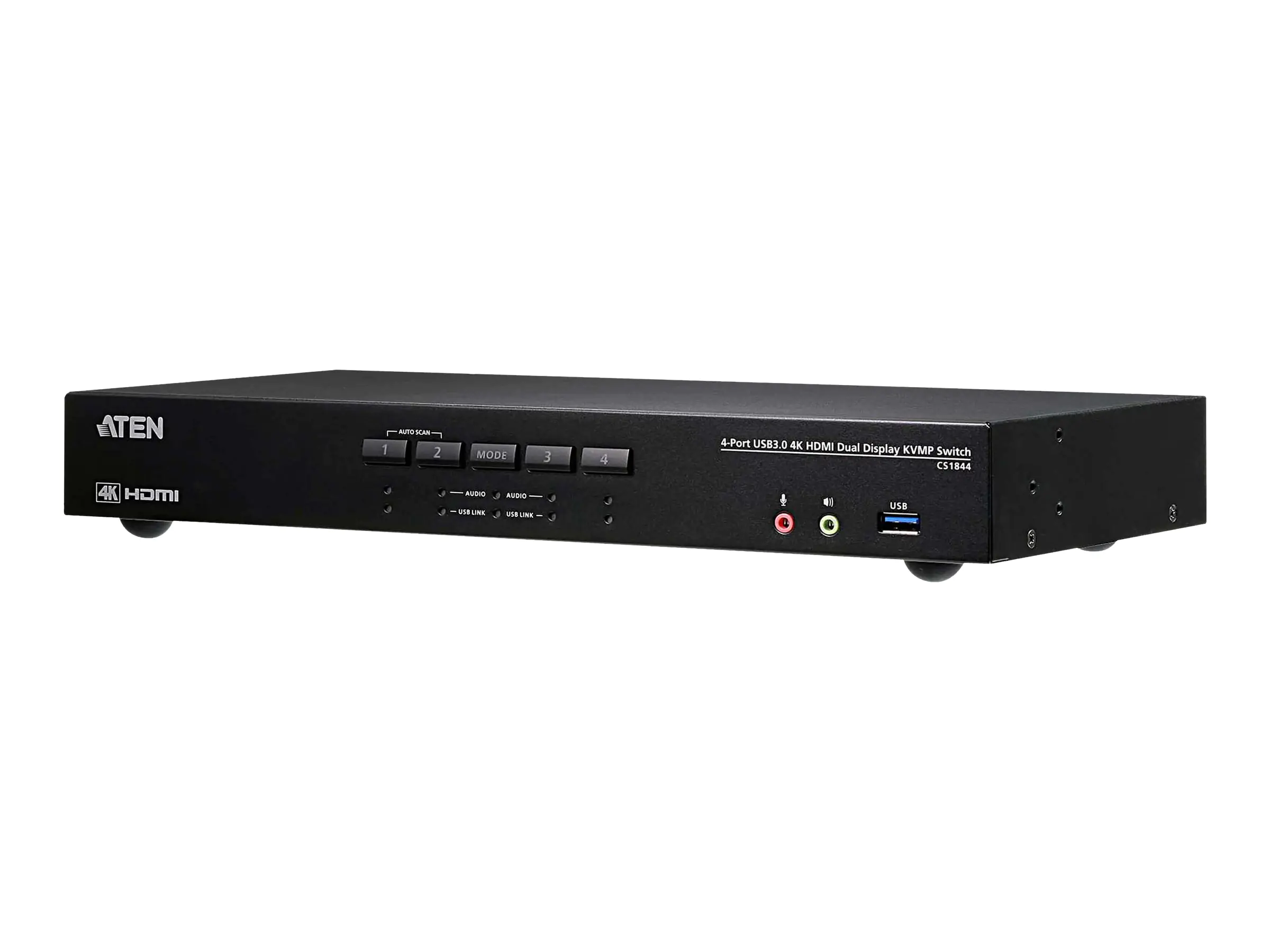 ATEN CS1844 KVMP Switch - KVM-/Audio-/USB-Switch - 4 x KVM/Audio/USB - 1 lokaler Benutzer - Desktop - für VanCryst VS184B