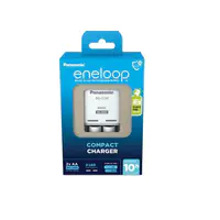 Panasonic eneloop Basic BQ-CC50 - Batterieladegerät - (für 2xAA/AAA) 2 x AA-Typ - NiMH - 2000 mAh (Eurostecker)