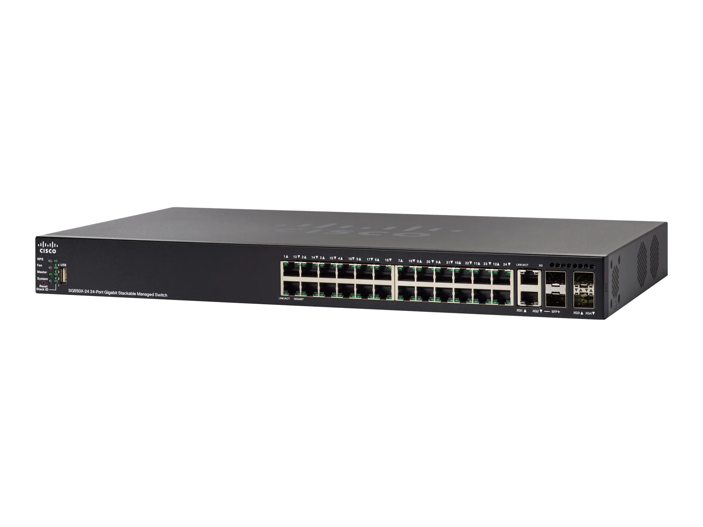 Cisco 550X Series SG550X-24 - Switch - L3 - managed - 24 x 10/100/1000 + 2 x 10 Gigabit SFP+