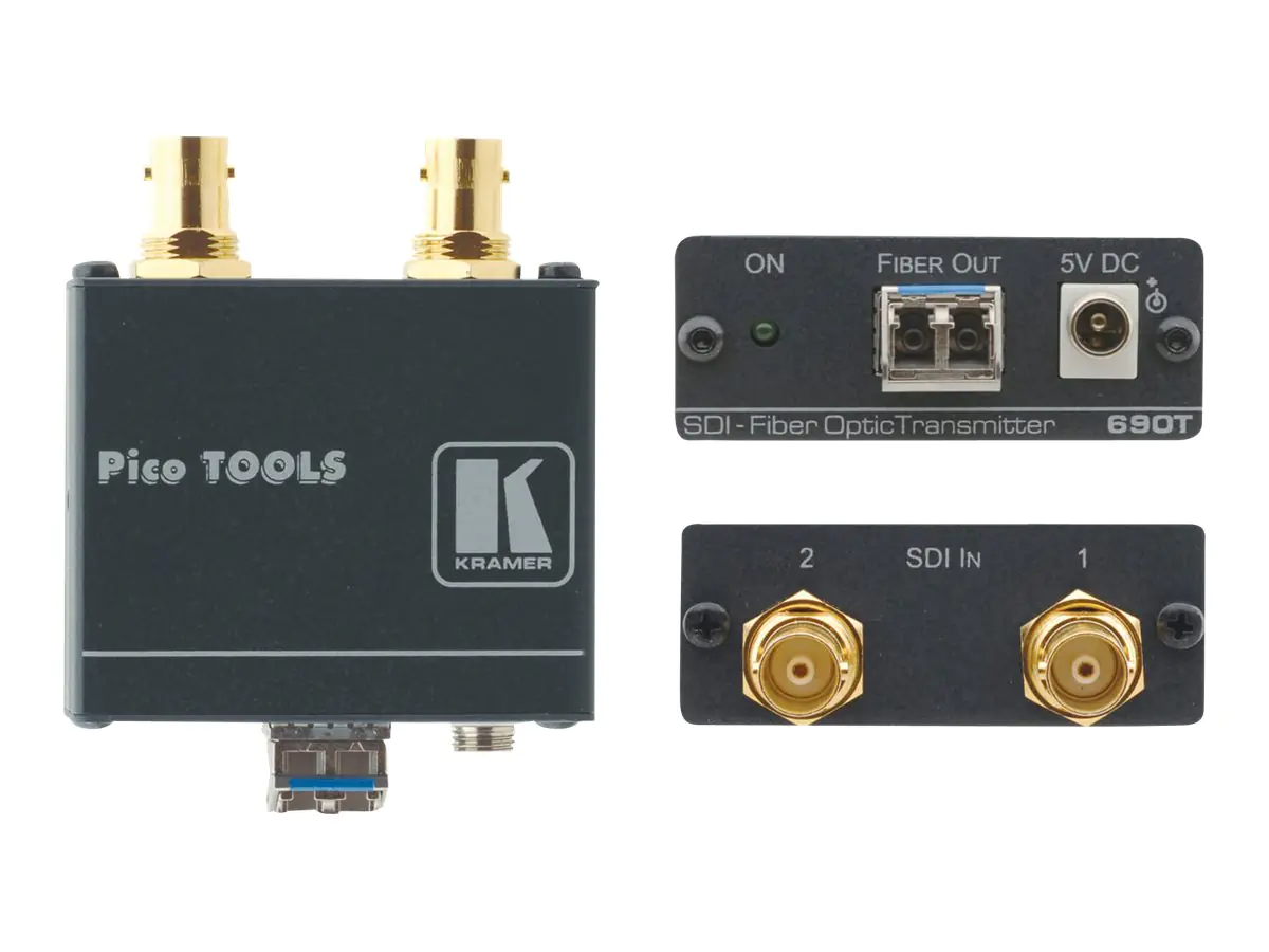 Kramer Electronics Kramer PicoTOOLS 690T 2 -Channel 3G HD-SDI Fiber