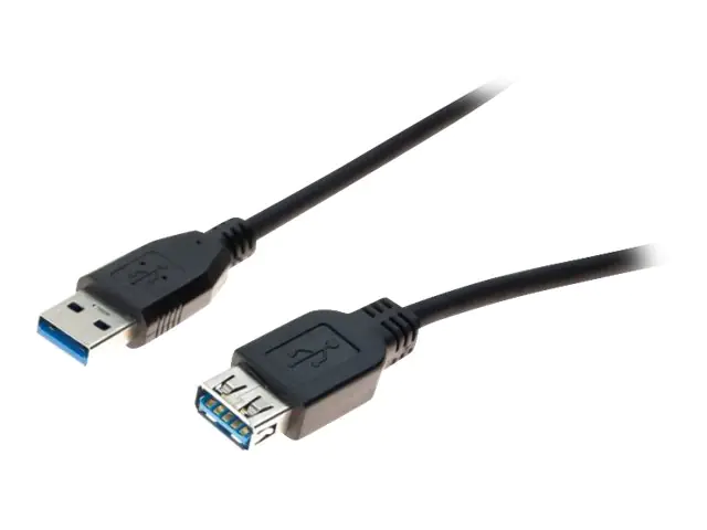 generic - USB-Verlängerungskabel - USB Typ A (M) zu USB Typ A (W) - USB 3.0 - 5 m - Schwarz