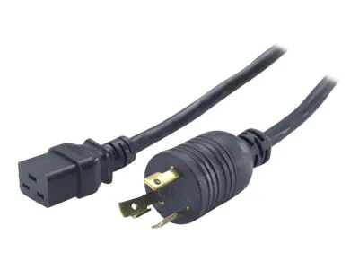 APC - Stromkabel - NEMA L6-30 (M) zu IEC 60320 C19 - 2.44 m - Schwarz - für P/N: SRT10KXLTW, SRT3000XLTW, SRT5KXLTUS, SRT6KXLTUS, SRT6KXLTW, SRT8KXLJ, SRT8KXLTUS