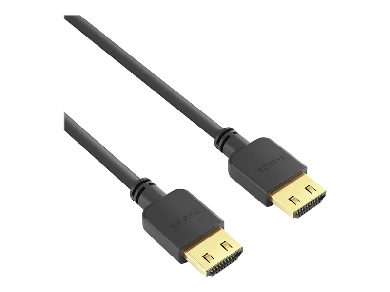 PureLink PureInstall Series - Highspeed - HDMI-Kabel mit Ethernet - HDMI männlich zu HDMI männlich - 2 m - abgeschirmt - Schwarz - halogenfrei, 4K Unterstützung