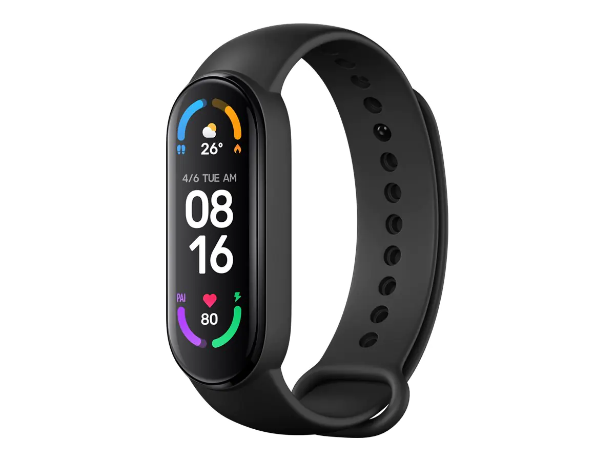Xiaomi Mi Smart Band 6 - Aktivitätsmesser mit Band - TPU - schwarz - Handgelenkgröße: 155-219