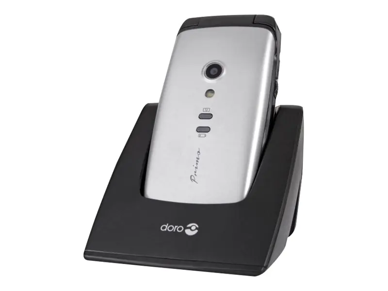 DORO Primo 406 - Feature Phone - microSD slot - LCD-Anzeige - 240 x 320 Pixel - rear camera 0,3 MP - Schwarz, Silber