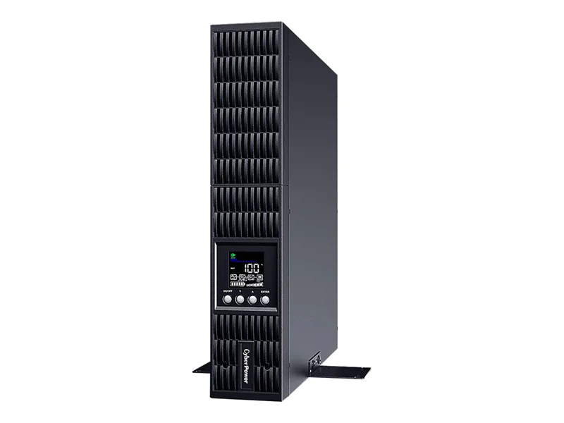CyberPower Smart App Online S OLS1500ERT2UA - USV (in Rack montierbar/extern) - Wechselstrom 230 V - 1350 Watt - 1500 VA - 1-phasig - 7 Ah - RS-232, USB - Ausgangsanschlüsse: 8 - 2U - Schwarz