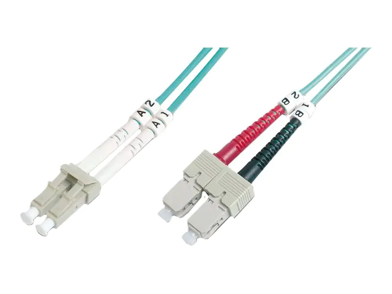 Assmann Patch-Kabel SC multi-mode LC Multi-Mode DK-2532-07-4 Glasfaser 7.00 m RAL 4003