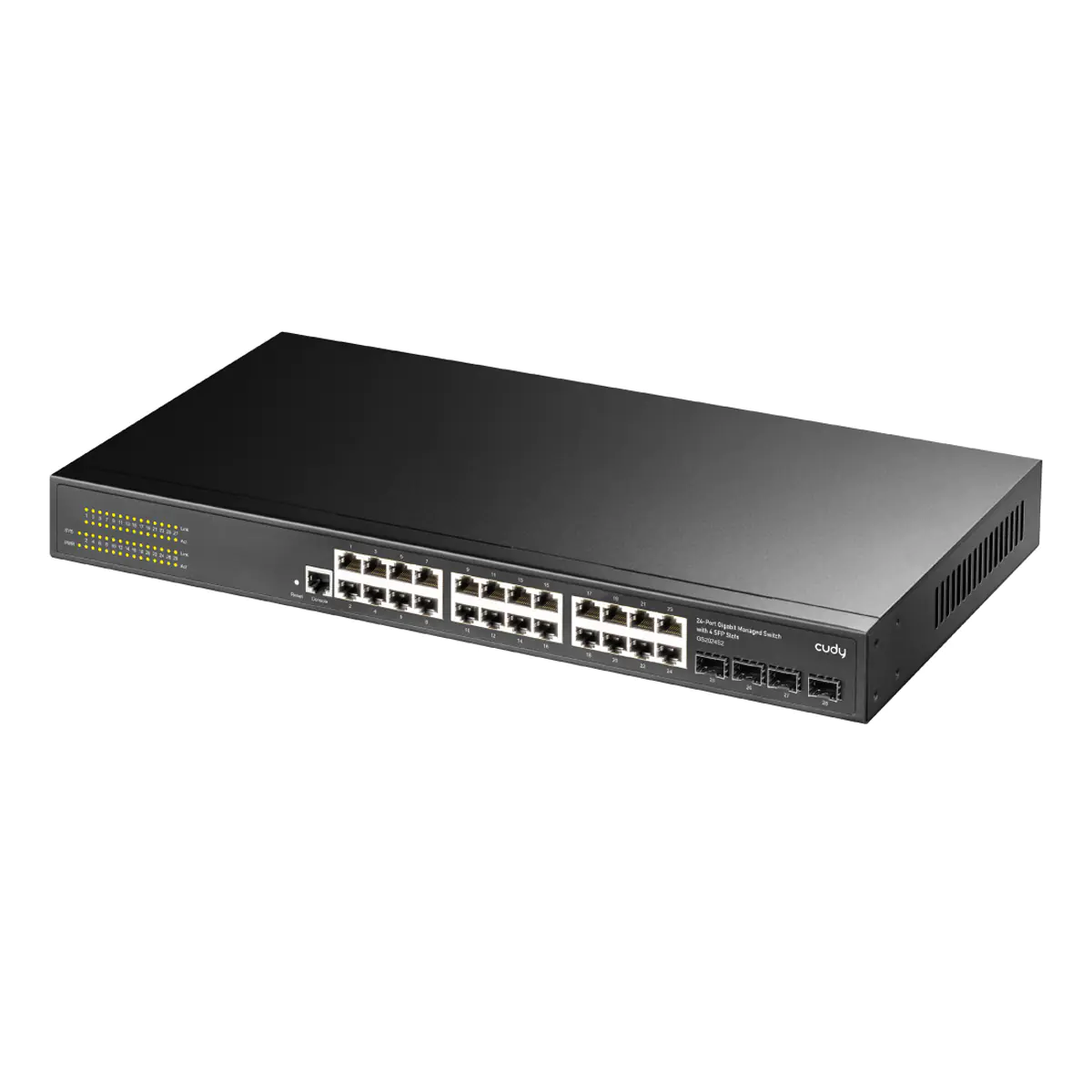 CUDY GS2024S2 Switch Layer 2 Managed mit 4 Gigabit SFP - Switch - 0,1 Gbps