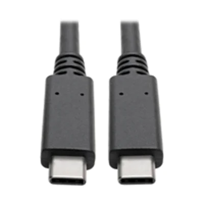Eaton Tripp Lite Series USB-C Cable (M/M) - USB 3.2, Gen 2 (10 Gbps), 5A (100W) Rating, Thunderbolt 3 Compatible, 3 ft. (0.91 m) - USB-Kabel - 24 pin USB-C (M) zu 24 pin USB-C (M) - USB 3.1 Gen 2 - 20 V - 5 A - 91.4 cm - geformt - Schwarz