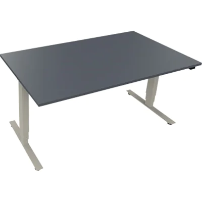 Sitz-/Stehtisch T-Kufe klappbar B1600xT900xH625-1285 si/Lavagrau