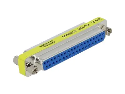 Delock - Serieller Gender Changer - DB-37 (W) zu DB-37 (W) - Daumenschrauben