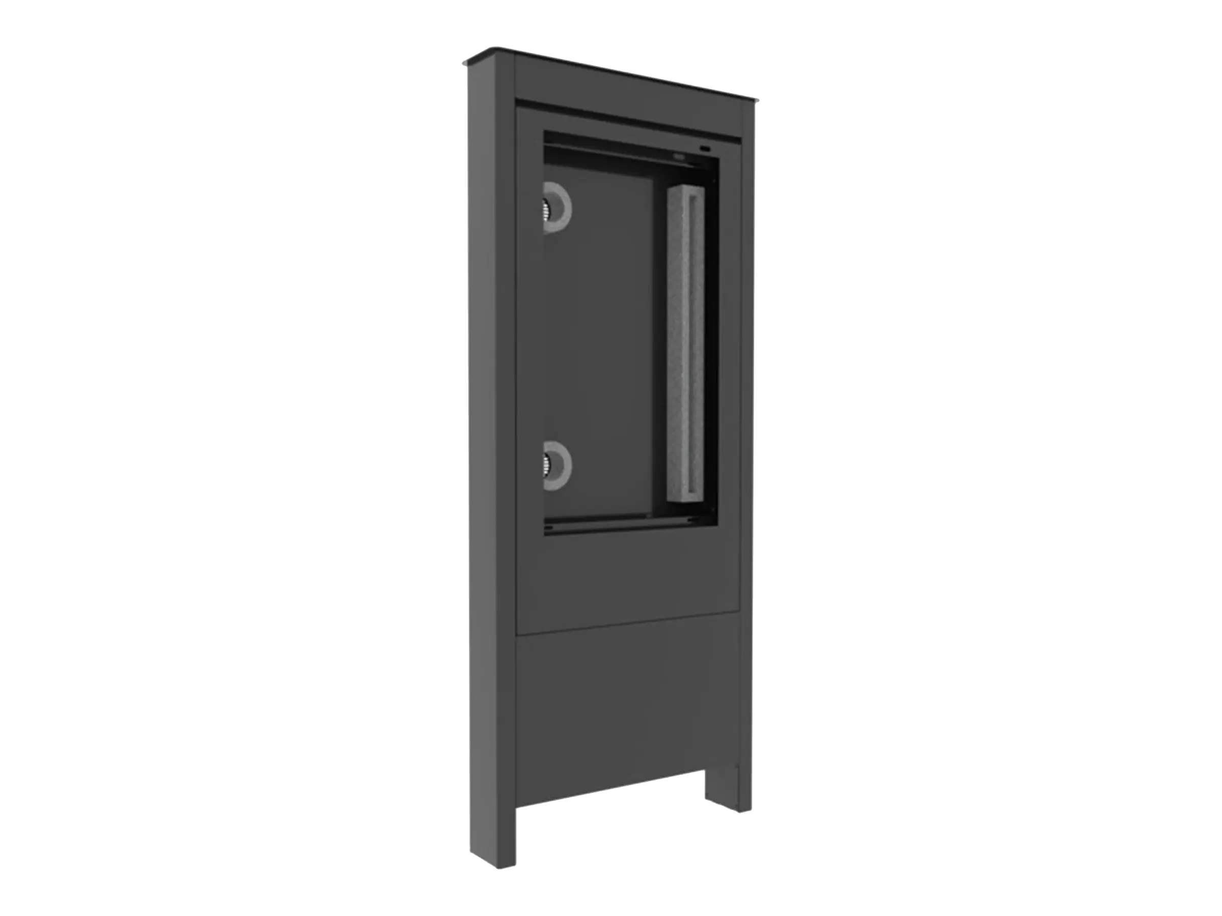 Chief Impact 55" Outdoor Kiosk Display Mount - Portrait Orientation - Black - Kiosk - Hochformat - für AV-System - Outdoor - verriegelbar - stainless steel - Schwarz - Bildschirmgröße: 139.7 cm (55") OLF55BP-LG