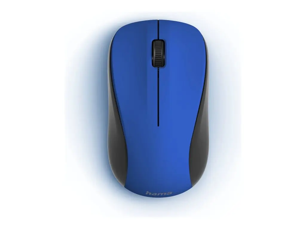 Hama MW-300 V2 - Beidhändig - Optisch - RF Wireless - 1200 DPI - Schwarz - Blau