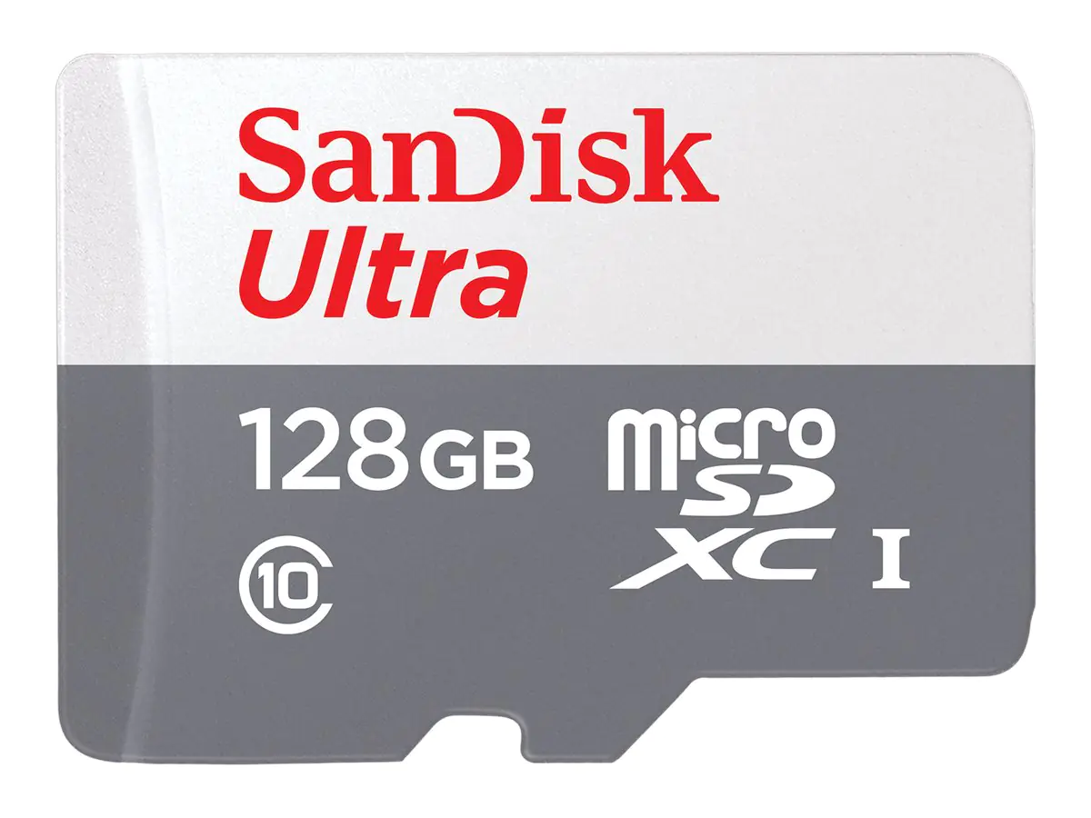 SanDisk Ultra - Flash-Speicherkarte (microSDXC-an-SD-Adapter inbegriffen) - 128 GB - UHS-I / Class10 - microSDXC UHS-I
