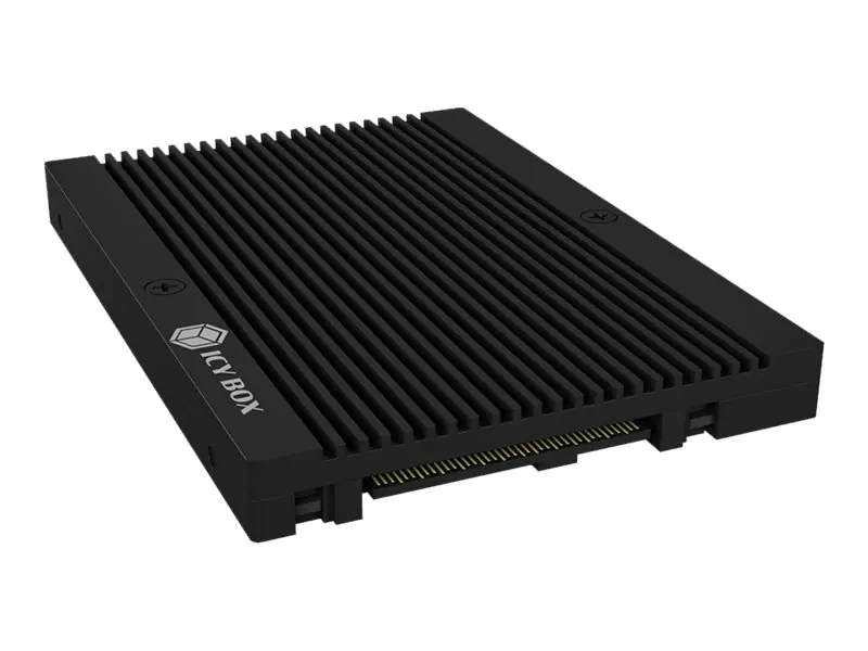 ICY BOX IB-M2U04 - Schnittstellenadapter - M.2 - M.2 NVMe Card / PCIe 4.0 (NVMe) - U.2 - Schwarz