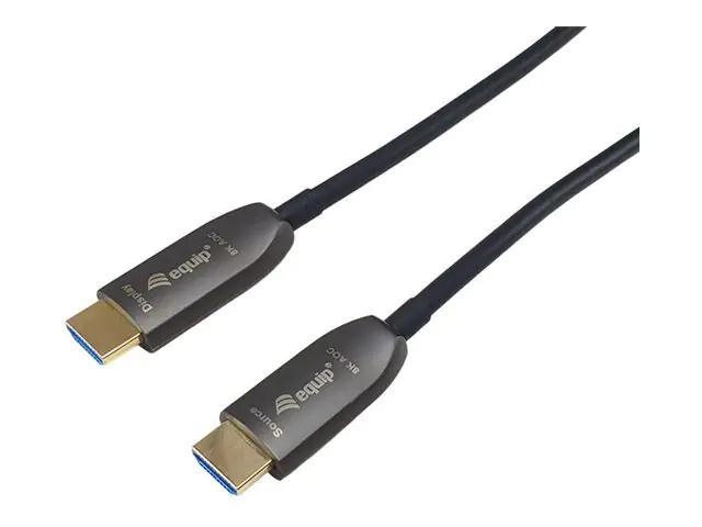 Equip Ultra High Speed - HDMI-Kabel mit Ethernet - HDMI männlich zu HDMI männlich - 25 m - Glasfase