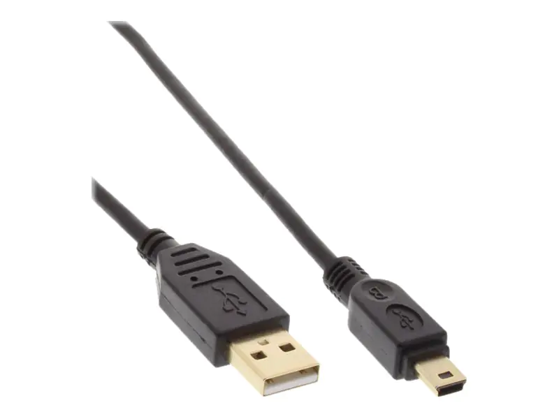 InLine - USB-Kabel - Mini-USB, Typ B (M) zu USB (M) - USB 2.0 - 2 m - Schwarz