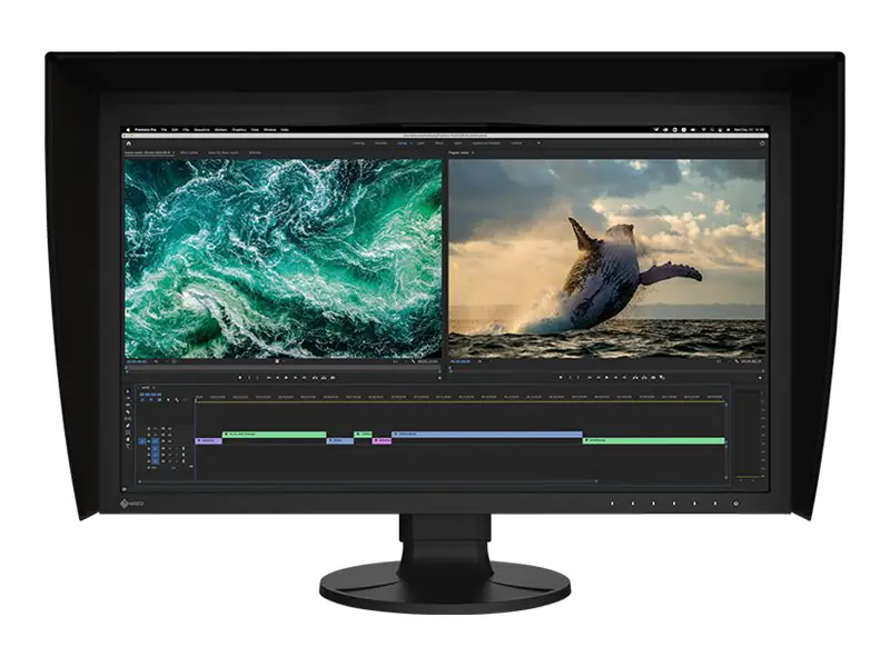 EIZO ColorEdge CG2700S - LED-Monitor - 68.5 cm (27") - 2560 x 1440 WQHD - IPS - 400 cd/m² - 1600:1 - 19 ms - HDMI, DisplayPort, USB-C - Schwarz - mit 6 Monate Null Helle Pixel Garantie