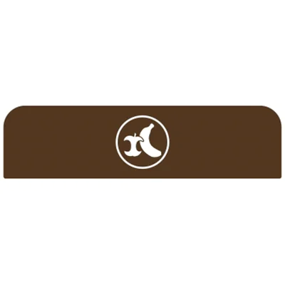 Rubbermaid Hinweisschild 61 x 20,36 cm (B x H) Bioabfall Kunststoff